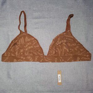 NWT SKIMS 4X Summer Mesh Triangle Bralette LATTE SWIRL
